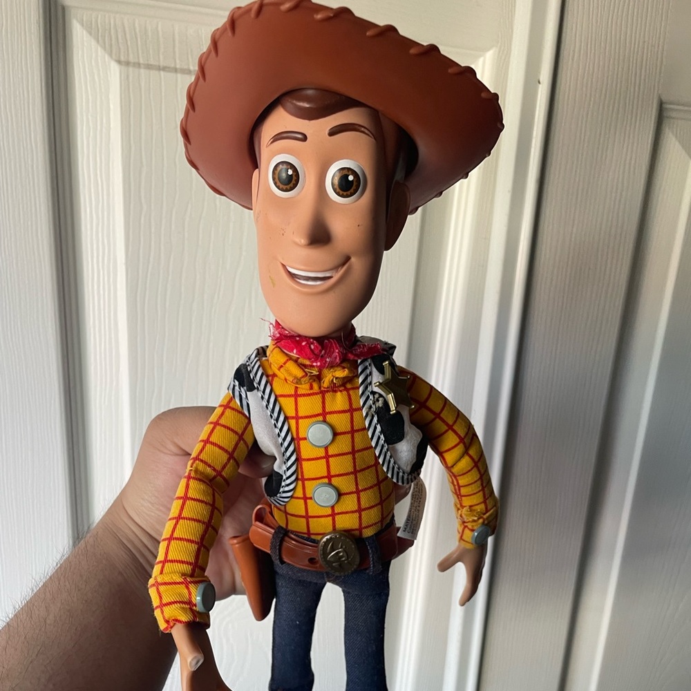 Disney Pixar Toy Story Woody doll with Talking officer giggle mcdimples